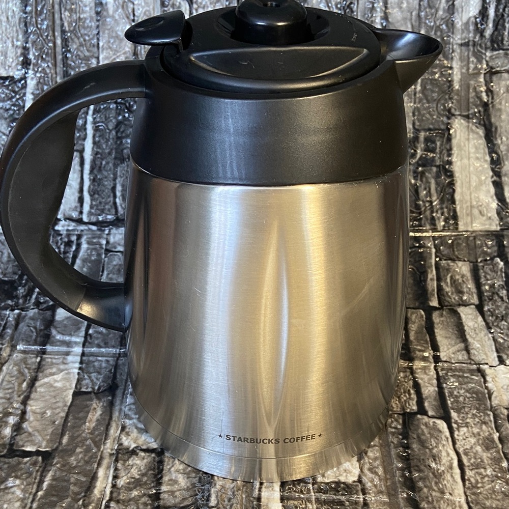 Starbucks Black and Silver Coffee Carafe